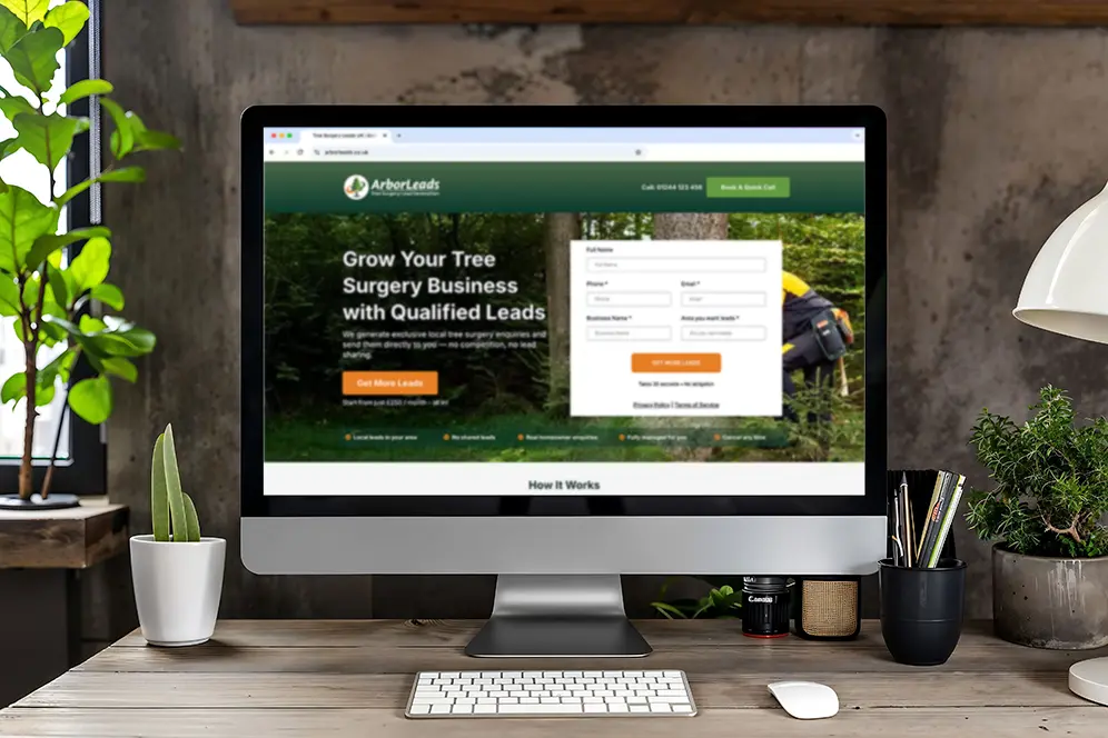 Arbor Leads portfolio piece design